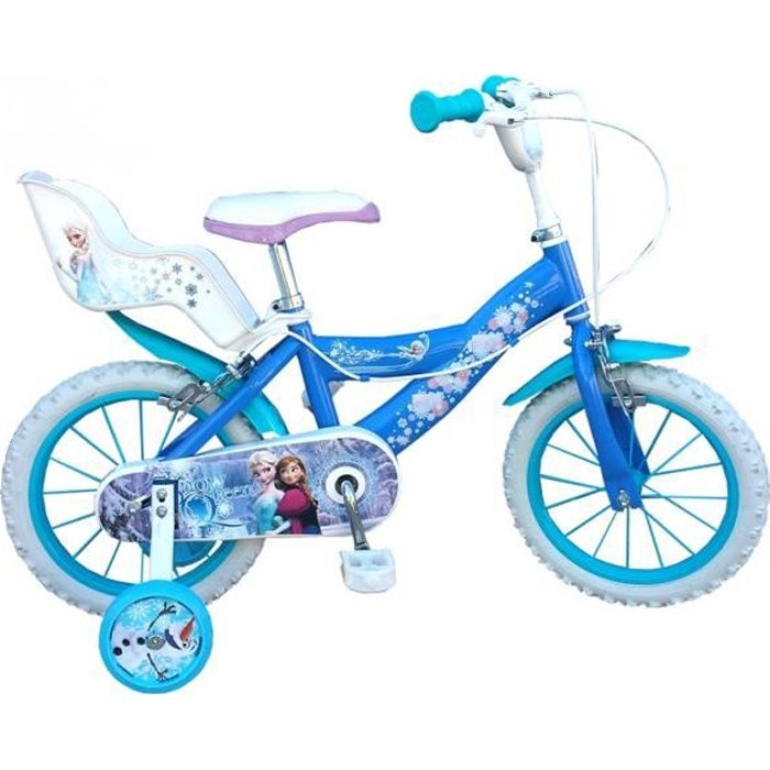 VELO DISNEY REINE DES NEIGES 12 POUCES 3 4 5 ANS Cdiscount Sport