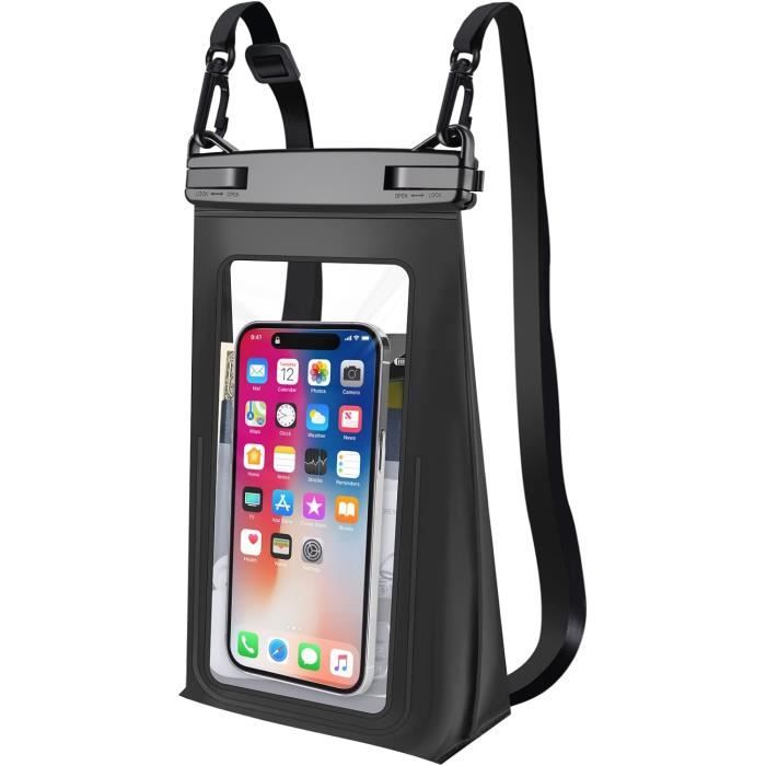 Étui Étanche WUBAYI IPX8 - Double Poche Pour Natation, Plongée & Sports Nautiques | Noir