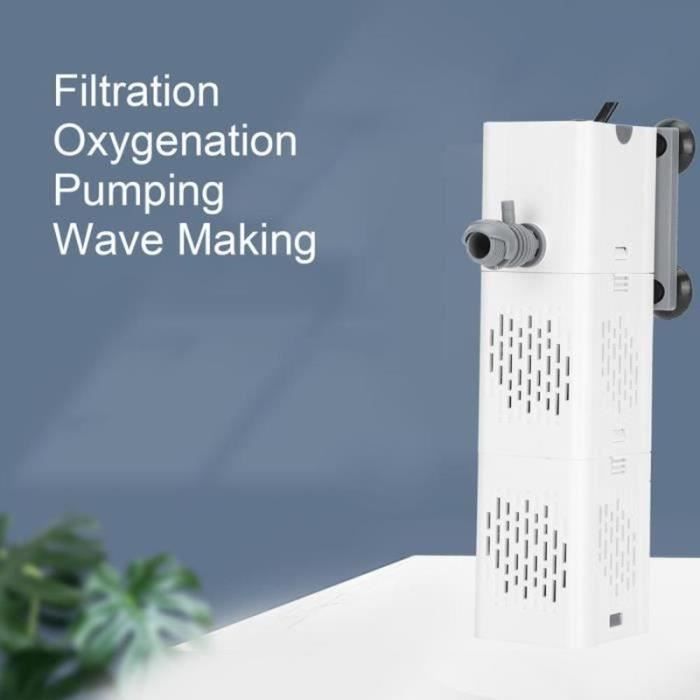 Filtre D'aquarium Pawfly 300 L/H - Mini Filtre Submersible Silencieux Pour Bacs De 30 à 80 Litres - Débit Réglable