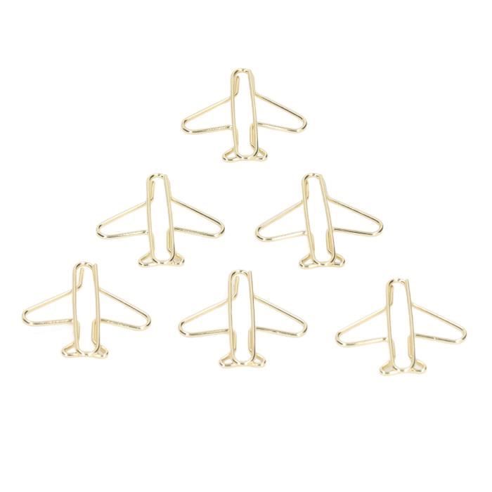 EJ.life Mini Paper Clips, Portable Airplane Shaped Paper Clips for Home