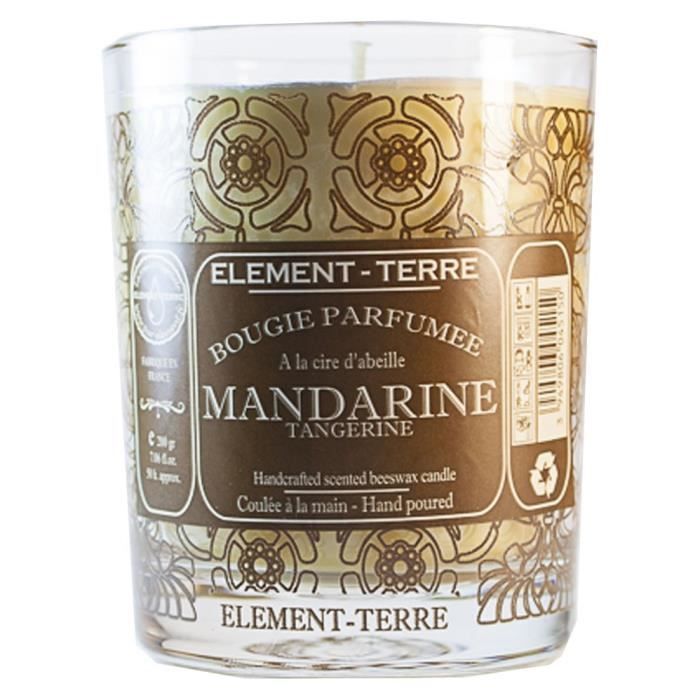 Element Terre Bougie Parfumee Mandarine 200 G Achat Vente Bougie Decorative Cdiscount