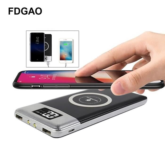 Fdgao Qi Chargeur Sans Fil Power Bank 20000 Mah Chargeur De