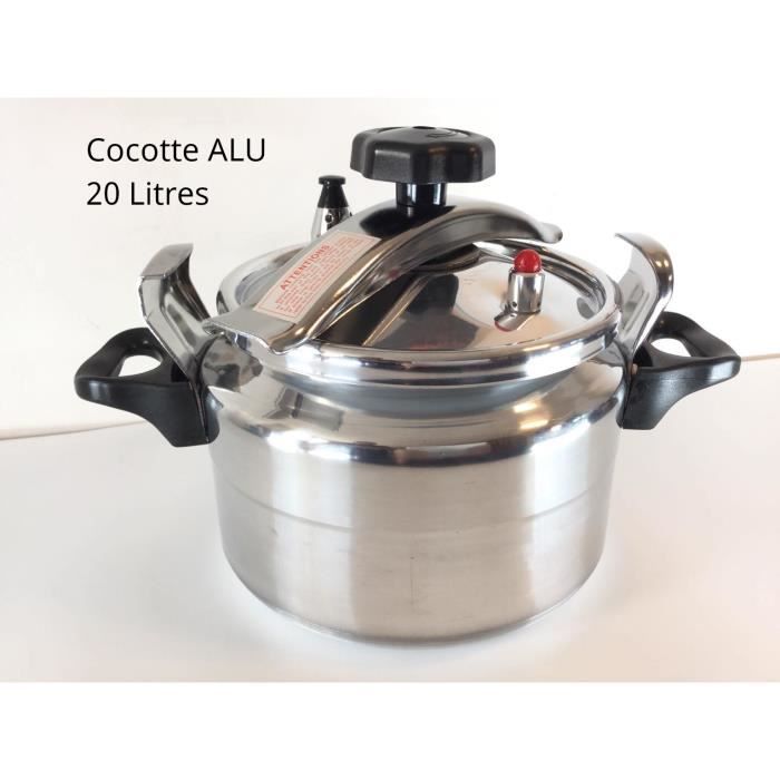 Cocotte minute autocuiseur 20 Litres ALU tous feux SAUF induction  vitrocéramique Cdiscount Maison