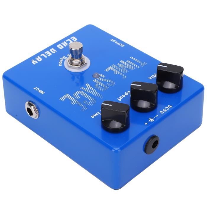 Pédale D'Effet Phaser Summina Pour Guitare - Effet Analogique 3 Réglages - Métal - Alimentation 9V