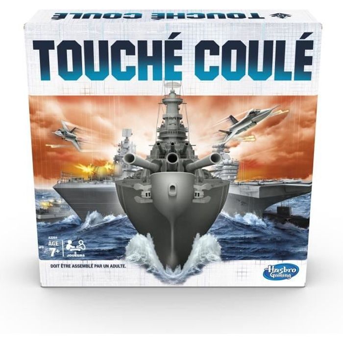 TOUCHE-COULE - Bataille Navale - Jeu de societe de strategie - Jeu de plateau - Version francaise