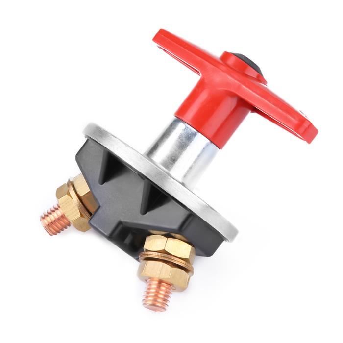 Interrupteur Coupure Batterie Voiture 300A 12V-60V - À Clé Noir Et Rouge Universel Pour Véhicule