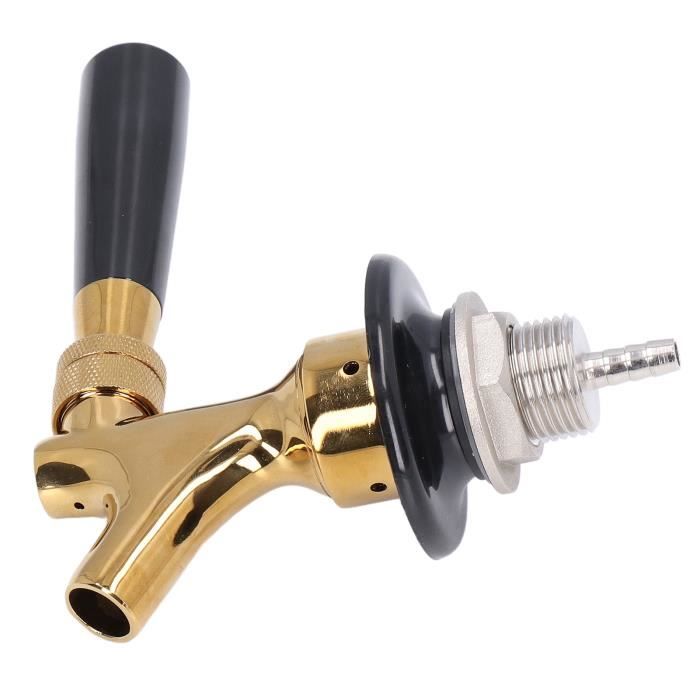 Serrure Robinet Bière Acier Inox – Anti-Fuite & Anti-Vol – 2 Clés – Idéal Fût Pression Brassage Maison