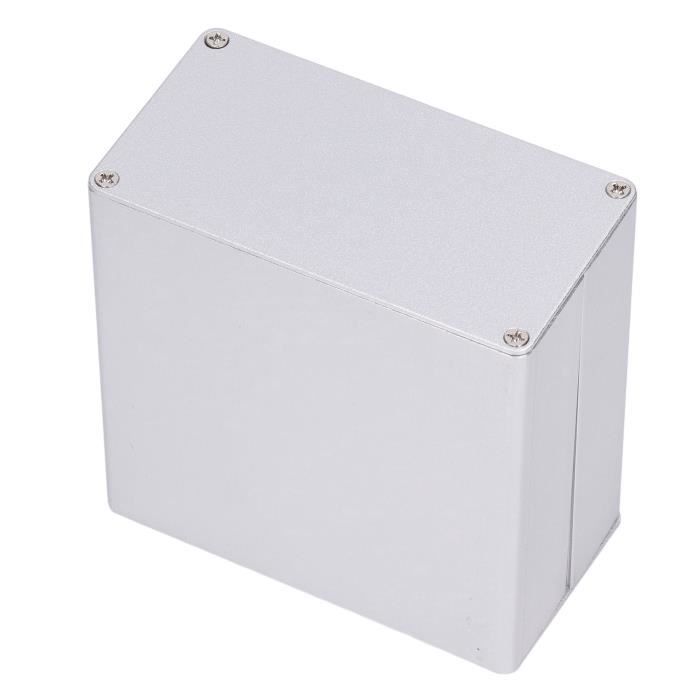 Boîtier Aluminium Dissipation Thermique 55x106x150 Mm - Pour Projets électroniques DIY - Noir