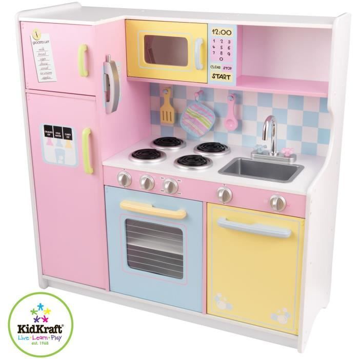 Kidkraft Cuisine Enfant En Bois Large Pastel