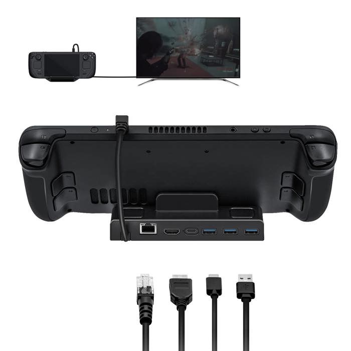 Station D'accueil USB-C 8 En 1 Pour Ordinateur Portable - HDMI 4K, 2x USB-A 3.0, 2x USB-C PD 100W, Lecteur Cartes SD/TF
