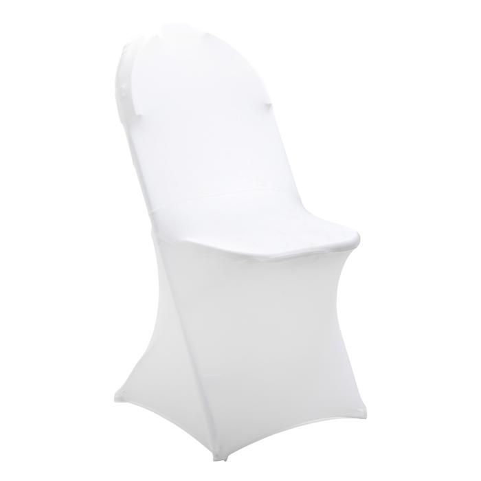 Housse de chaise mariage blanc  Cdiscount Maison