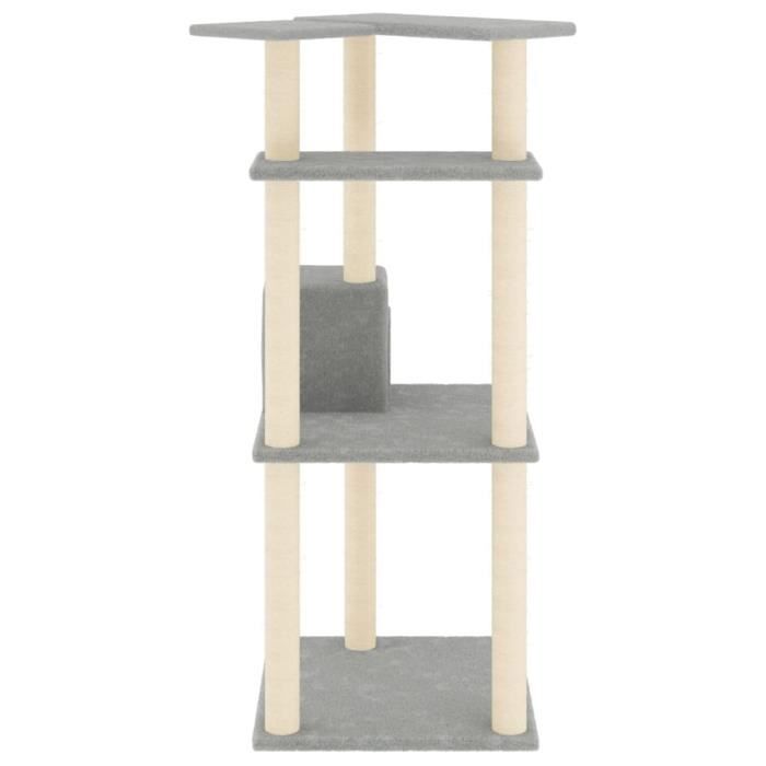 Comparer les prix de Arbre à chat - MOTHINESSTO - YY00262 - Gris clair - Bois d'ingénierie - 123 cm
