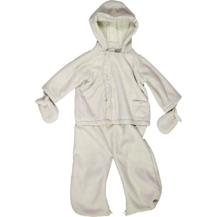 Combi Pilote Bebe Fille Vertbaudet 18 Mois Blanc Hiver Vetement Bebe Blanc Cdiscount Pret A Porter