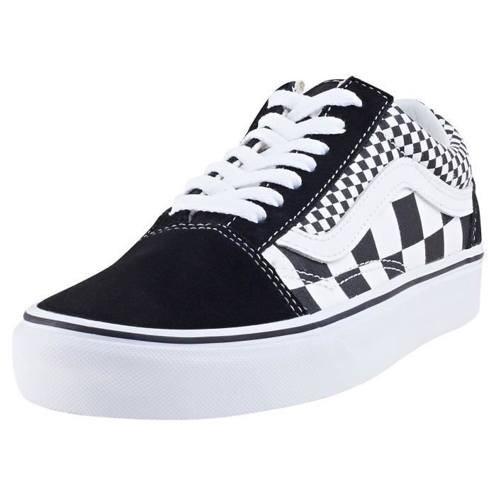 vans old skool noir et blanche femme