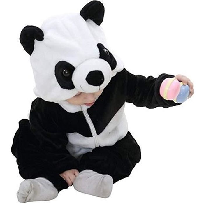 Bebe Grenouilleres Pyjama Ensemble 0 30 Mois Enfant Barboteuse Panda Mignon Costume Cosplay Combinaison Flanelle Hiver Manteau Chaud Noir Et Blanc Cdiscount Pret A Porter