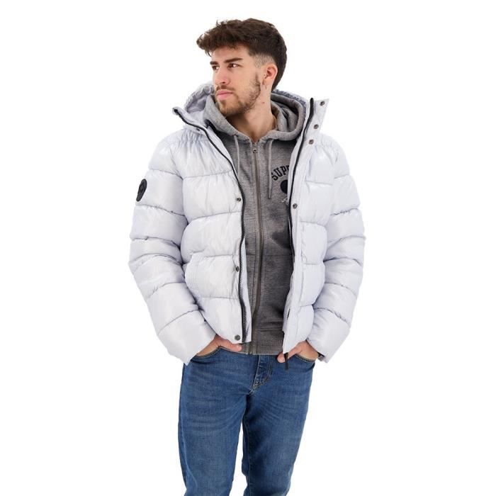 Veste matelassee de luxe pour homme SUPERDRY Xpd Sports Rembourrage recycle Ice blue