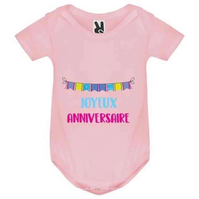 Body anniversaire sales 1 an fille