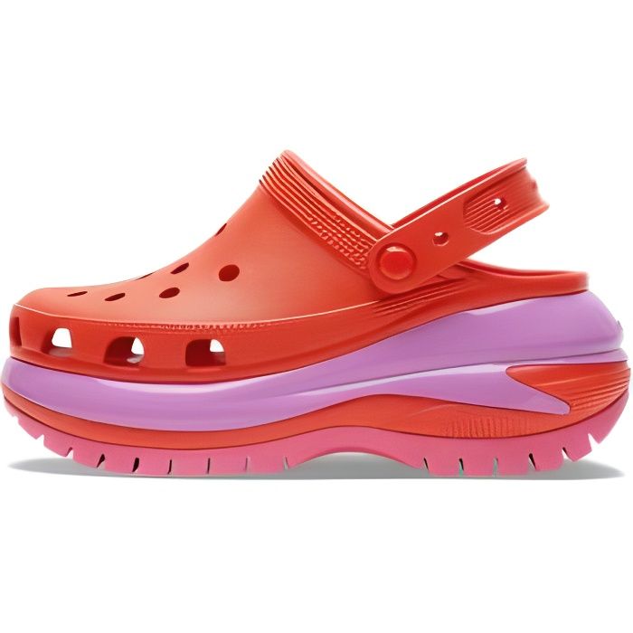 Sabot Crocs MEGA CRUSH CLOG Femme Noir Orifices de ventilation Sangles de talon pivotantes Cdiscount Chaussures