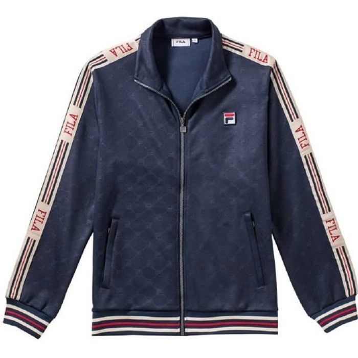 Blouson - Perfecto - Bomber - FILA - FILA Hommes Veste HOMMES IRODION EM track jacket 687298 Bleu