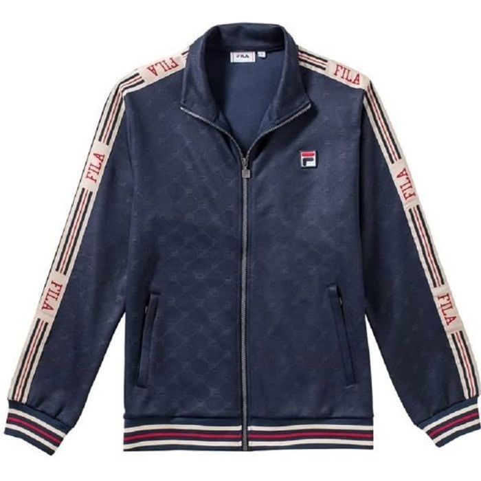 blouson - perfecto - bomber - fila - fila hommes veste hommes irodion em track jacket 687298 bleu