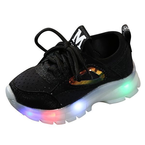 Chaussures Lumineuse A Led Pour Les Enfants Usb Rechargeables Basket