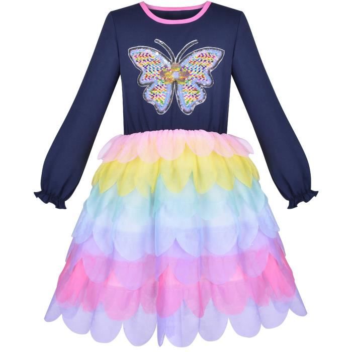 robe fille papillon