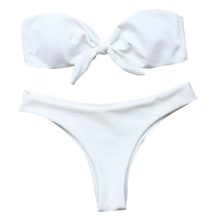 ENSEMBLE DE BIKINI crochet fait main gland boho maillot de bain pour