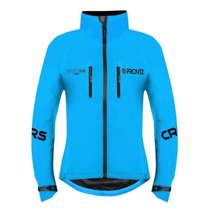 veste de cyclisme femme - proviz reflect360 crs - manches longues - imperméable - bleu