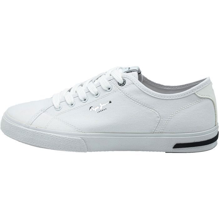 Baskets Pepe Jeans Kenton Road M, Blanc, Homme Blanc Cdiscount Chaussures