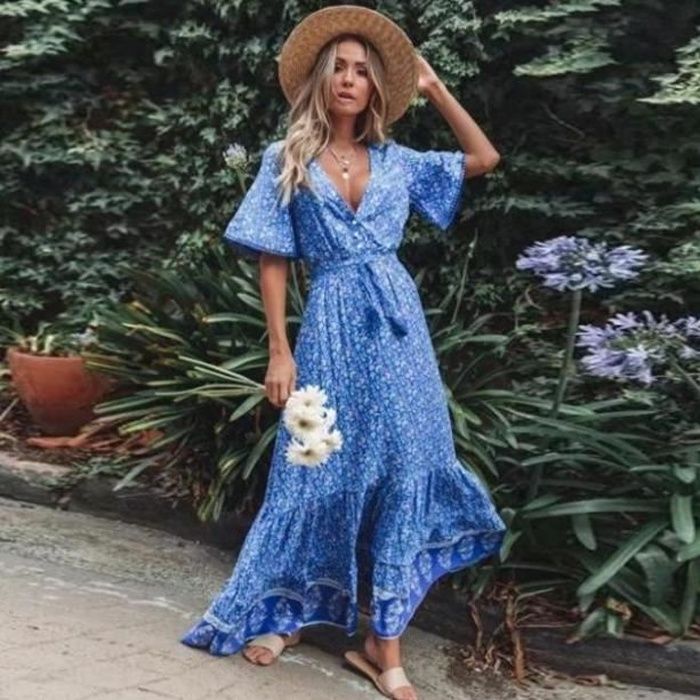 Cdiscount robe hotsell longue boheme