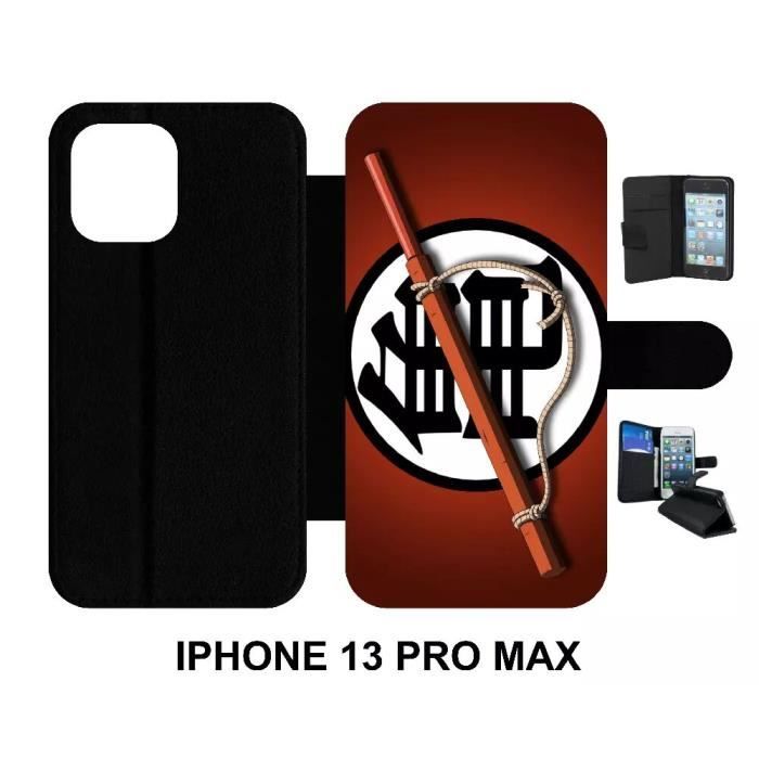 Étui Odeydo Pour IPhone 16 Pro Max, Cuir PU Noir, Rabat Porte-cartes Et Protection Antichoc
