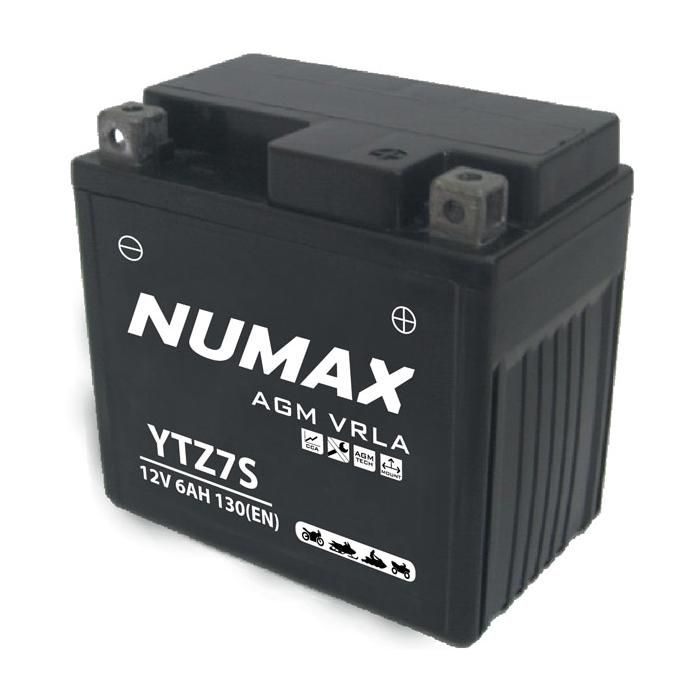 Batterie moto Numax Premium AGM YTZ7S 12V 6Ah 130A