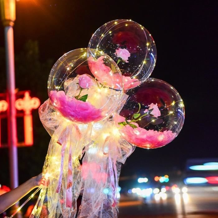 Ballon Led Transparent À Hélium Clair, Lumineux Avec Bâtons, Décorations De  Fête D'anniversaire Et De Mariage Pour Enfants - Ballons Et Accessoires -  AliExpress