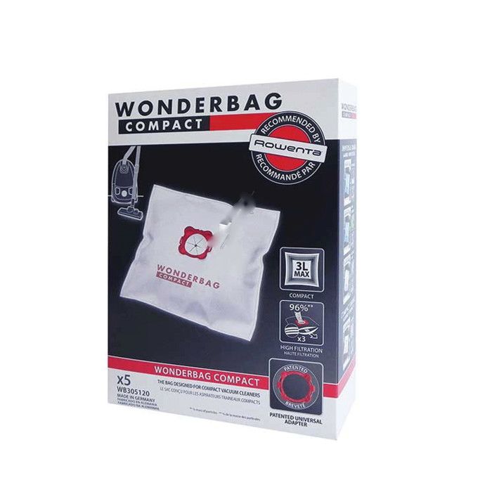 Sacs wonderbag compact (x5) - Aspirateur - MOULINEX ROWENTA TEFAL (59133)