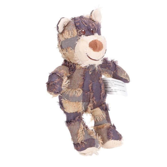 Jouet interactif pour chien en peluche résistant aux morsures, compagnon de jeu pour chien