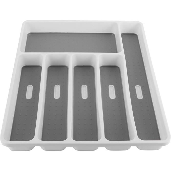 Organisateur De Couverts Whitefurze - Plastique Noir - Support égouttoir Pour Cuisine