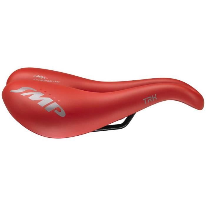 Selle Vélo SMP TRK Medium – Rouge – Confort Sportif Et Ville – Rembourrage Polyuréthane