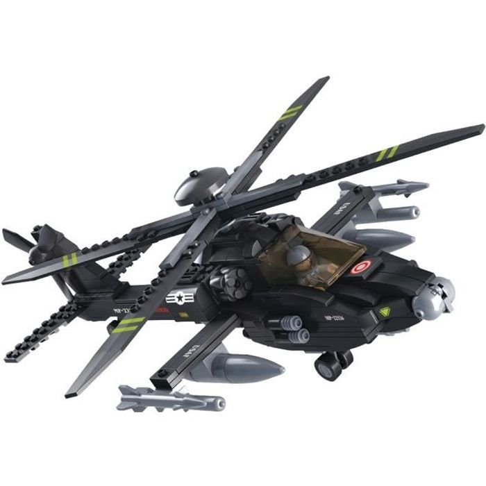 280pcs hélicoptère militaire constructeur modèle blocs compatible legoed Brique jouet 