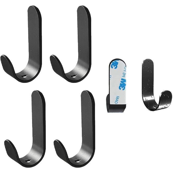 MARGUERASW Lot De 4 Crochets Muraux Pliables-Crochets Pour Manteaux Invisibles, Crochet Mural En