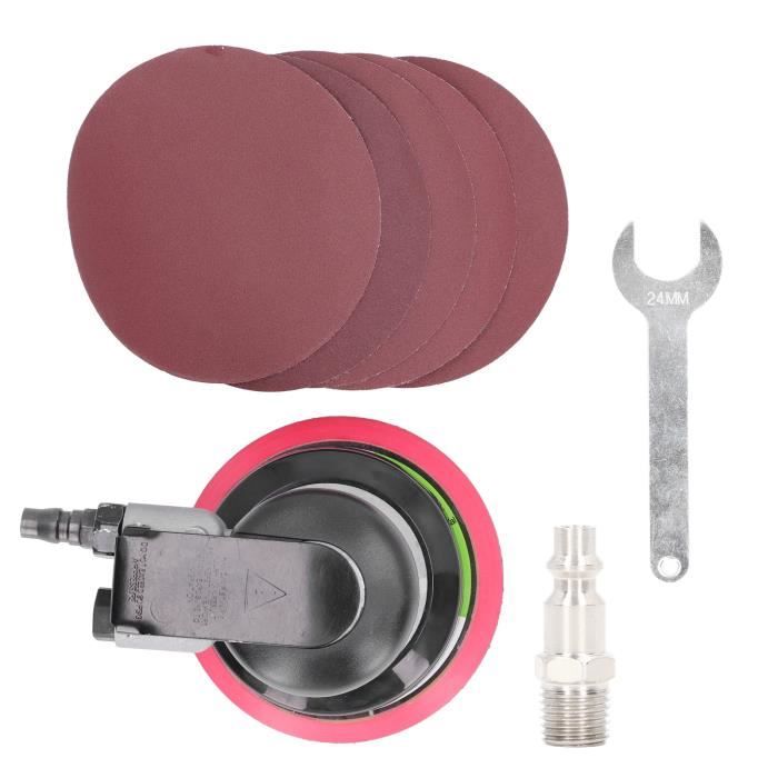 Ponceuse Orbitale Aléatoire Pneumatique 6 Pouces - 10000 Tr/min - Pour Polissage Auto, Bois, Métal - Faible Consommation D'air