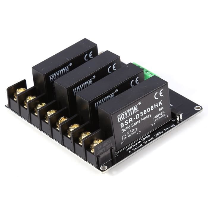 Relais Statique SSR-25AA 25A - Module Semi-conducteurs 240V AC Pour Contrôle Electrique