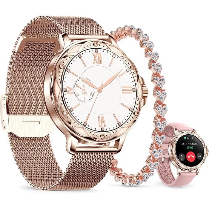 Montre Connect e Femme 1.2 Smartwatch Repondre Appel Bluetooth