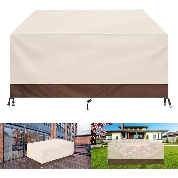 Housse de protection pour meubles de jardin imperméable en tissu Oxford Housse de protection pour meubles de jardin imperméable en tissu Oxford