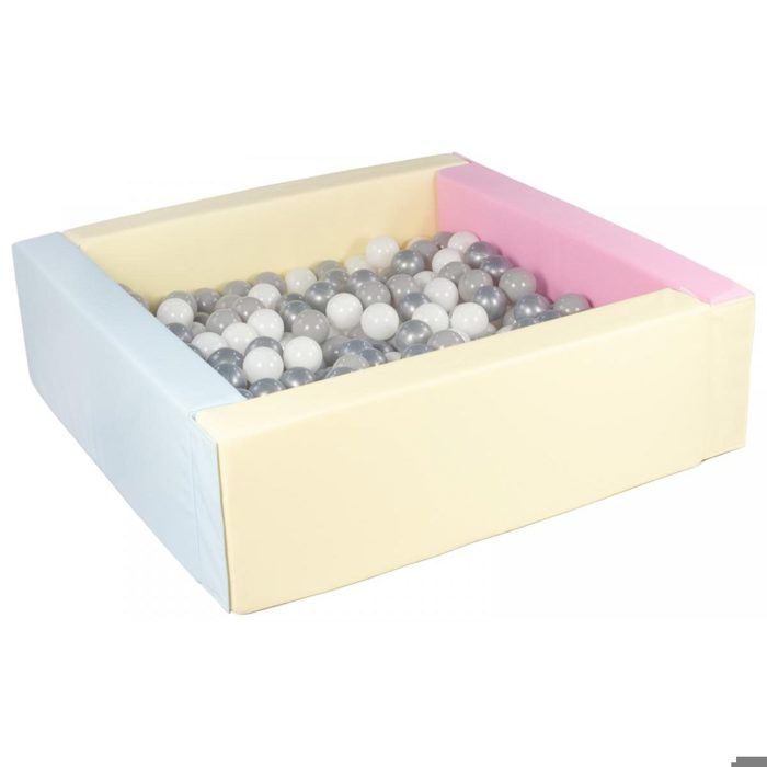 Velinda Piscine à balles pour Enfant, Aire de Jeu + 300 balles Bleu Marine (Couleurs des balles: Perle, Rose, Gris Velinda Piscine à balles pour Enfant, Aire de Jeu + 300 balles Bleu Marine (Couleurs des balles: Perle, Rose, Gris
