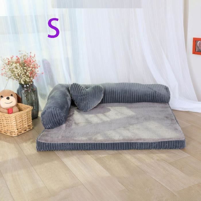 Meilleurs prix pour Coussin pour Chien Chat Déhoussable - Marque - Modèle - Gris - Petit - Carré
