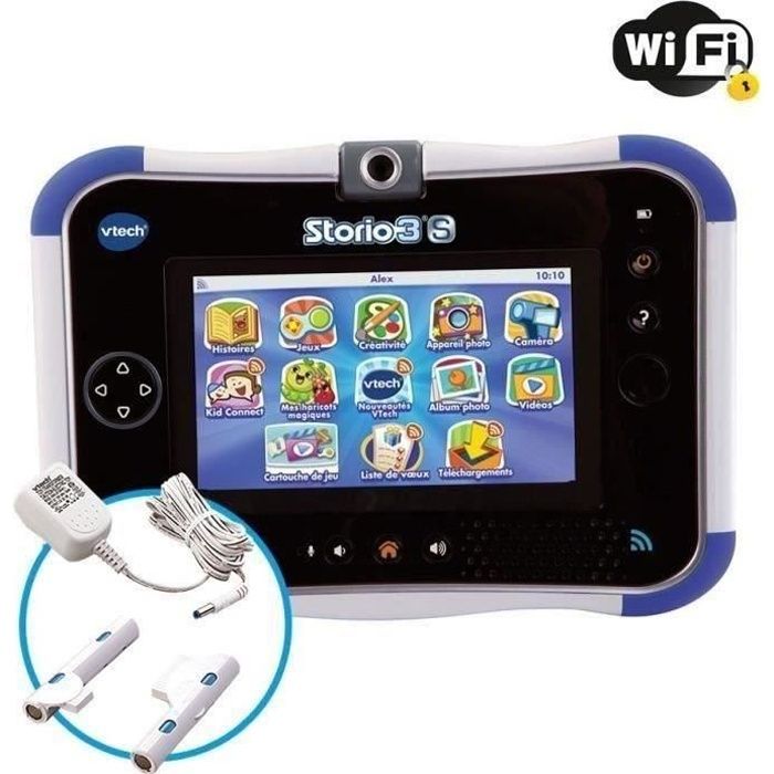 STORIO 3S Bleue - Tablette Enfant WiFi Vtech + Power Pack