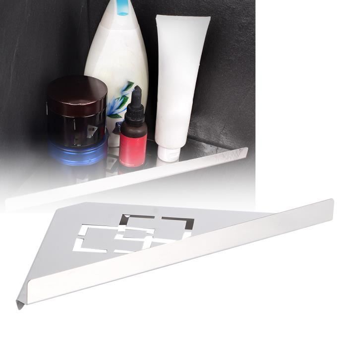 etagère d'angle de douche en acier inoxydable yosoo - blanc - design contemporain - 40cm x 30cm x 80cm