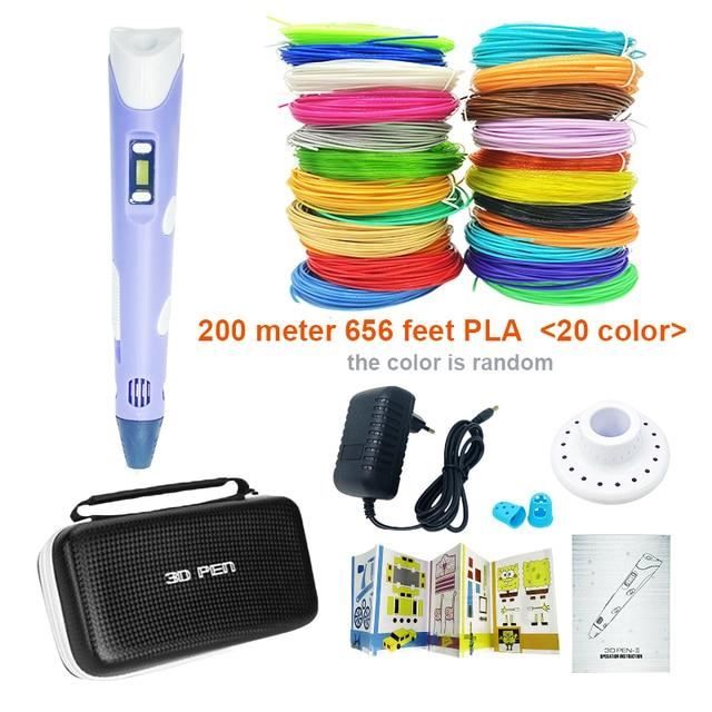 Stylo imprimante 3D,Purple add 200M PLA-EU--Stylo 3d Pour Enfants ...