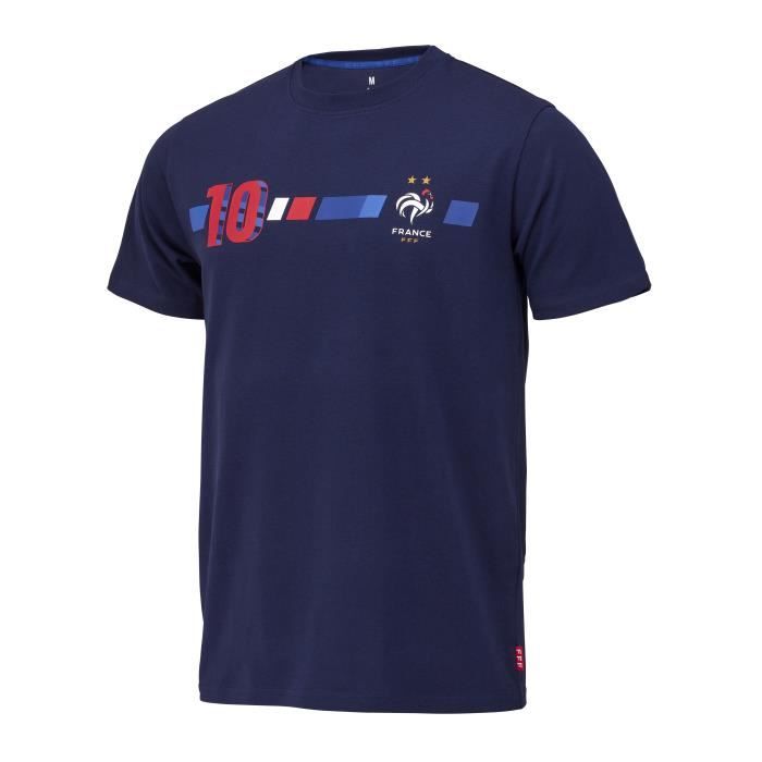 Equipe de FRANCE de football T-Shirt FFF - 2 étoiles - Collection