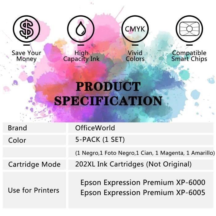 Cartouche encre EPSON EXPRESSION PREMIUM XP-6105 compatible Epson